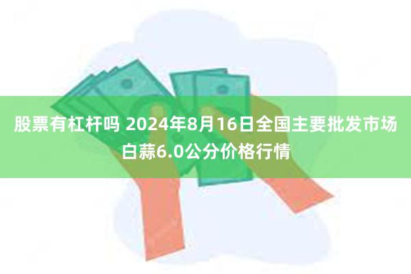 股票有杠杆吗 2024年8月16日全国主要批发市场白蒜6.0公分价格行情