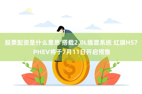 股票配资是什么意思 搭载2.0L插混系统 红旗HS7 PHEV将于7月11日开启预售