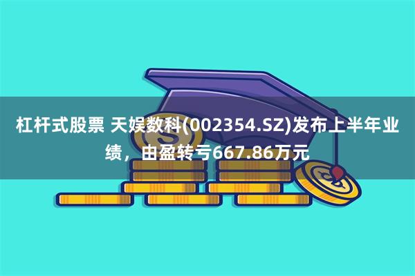 杠杆式股票 天娱数科(002354.SZ)发布上半年业绩，由盈转亏667.86万元