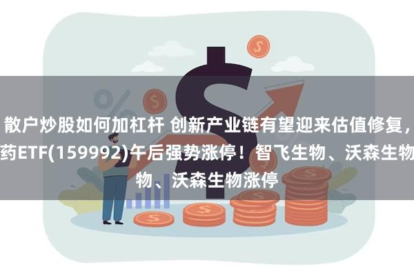 散户炒股如何加杠杆 创新产业链有望迎来估值修复，创新药ETF(159992)午后强势涨停！智飞生物、沃森生物涨停